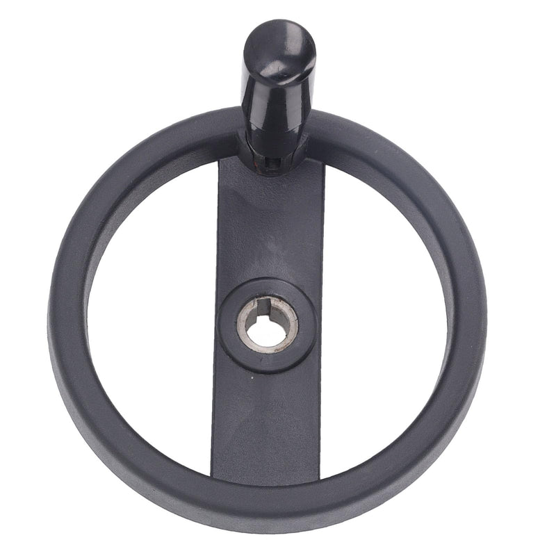 Round Hand Wheel Revolving Knob Handle 2 Spoked Lathe Milling Machine Grinder Handwheel 16mm Center Hole 160mm Outer Diameter