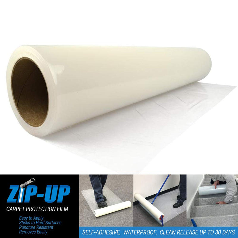 Products Carpet Protection Film - 24" x 50' Floor and Surface Shield with Self Adhesive Backing & Easy Installation - CPF2450 24" x 50'