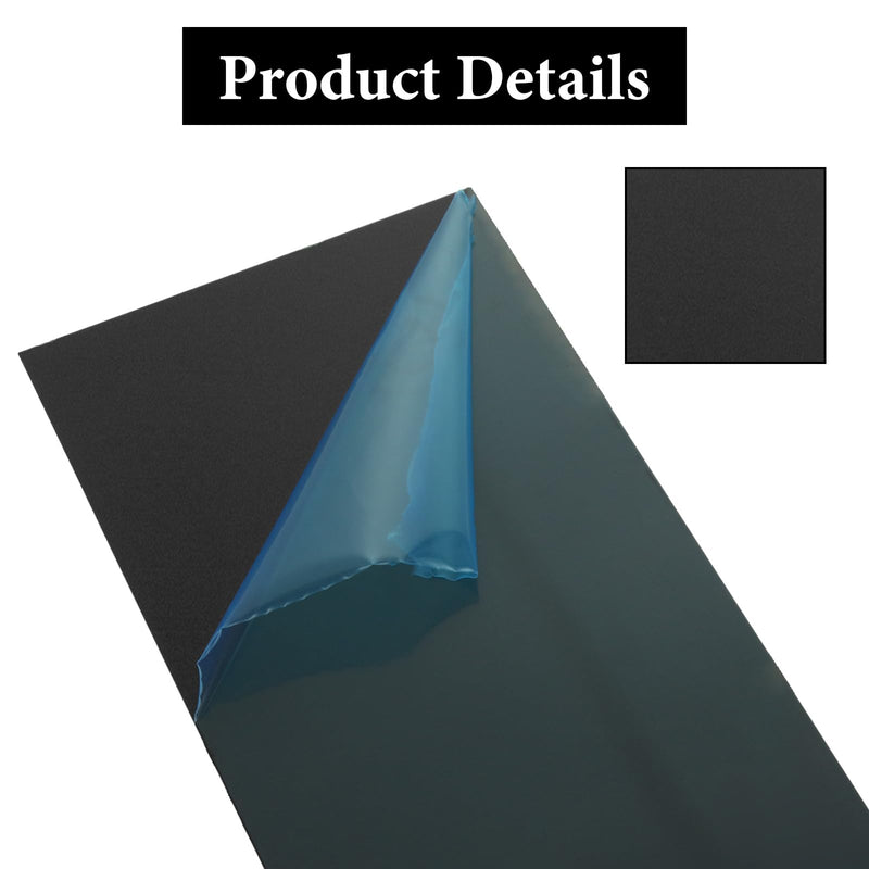 4PCS 6 x 12 x 1/25 (0.04”) Inch Anodized Aluminum Sheet, Black Aluminum Engraving Blanks, 1MM Thin Metal Plates for Laser Engraving, Crafting, DIY, House Decoration 6x12x1/25 Inch-4PCS