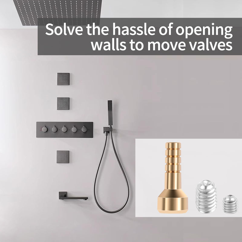 RP75137 Shower Valve Extension Kit,Shower Stem Extension Compatible Tub And Shower Faucets.Brass Construction