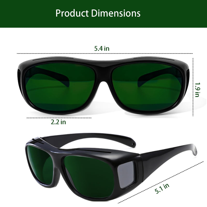 Laser Safety Glasses, Green Lens Protection, Laser Protective Glasses, Laser Engraver Cutter Safety Glasses Green/Black-5