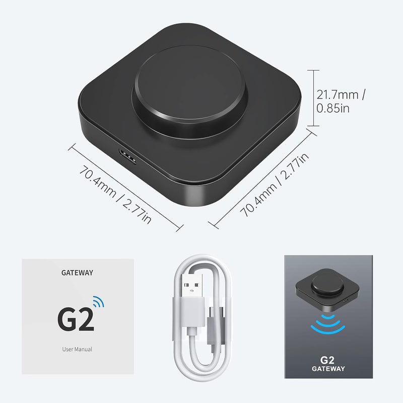 Smart Door Lock Wi-Fi Gateway for Bluetooth Locks, Supports Alexa, Remotely Unlock from Anywhere via App