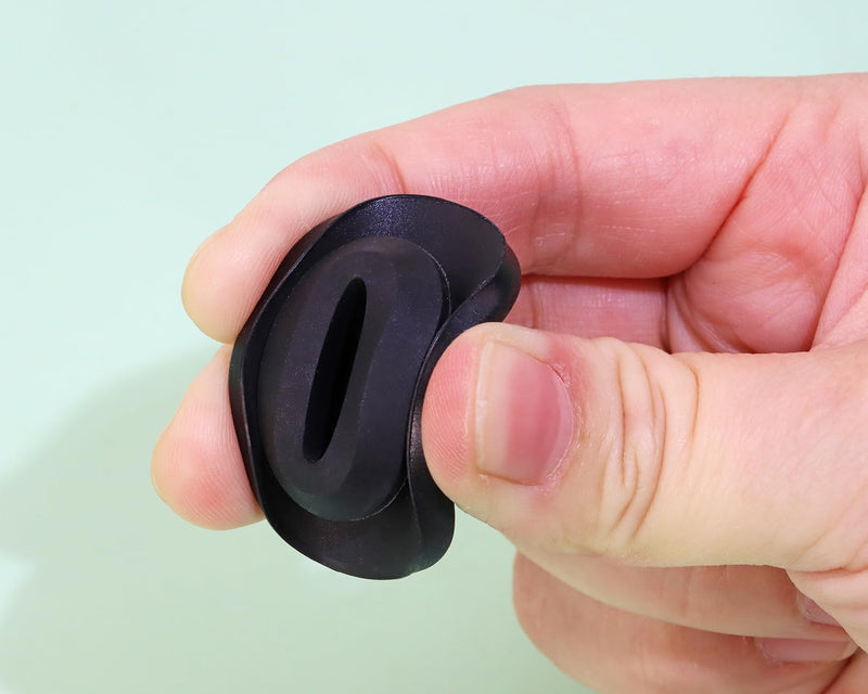 ONLYKXY 10 Pcs Silicone Round Snap in Type Locking Furniture Hole Plugs Button Protective Cover Cap Head (20mm/0.78inch, Black) 20mm/0.78inch