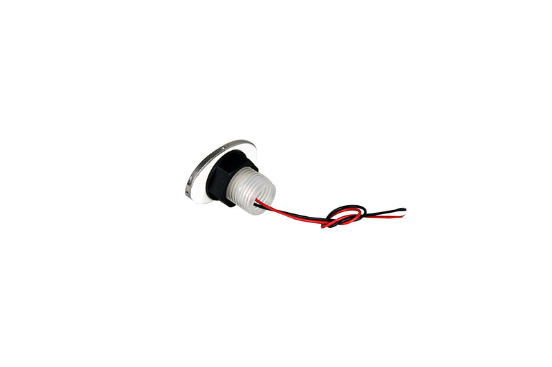 Pactrade Marine Auto RV Trailer Stainless Steel 316 LED Courtesy Accent Bezel Down Clear Lens Light (White) White