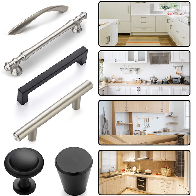 King&Charles Cabinet Hardware Jig, Cabinet Handle Jig + Automatic Hole Punch + Point Drill Bits, Cabinet Jig for Handles and Pulls on Drawers/Cabinets, Cabinet Hardware Template Tool Perfect Set. ABS