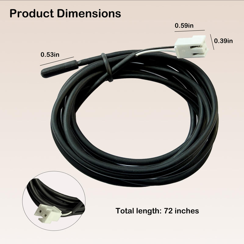 13459 000015573 Ice Machine Temperature Sensor Thermistor Assembly NTC | Compatible with Manitowoc Ice Makers Repairs T3 and T4 Faults 1-Year Replacement Service Easy to Install Thermistor Assembly