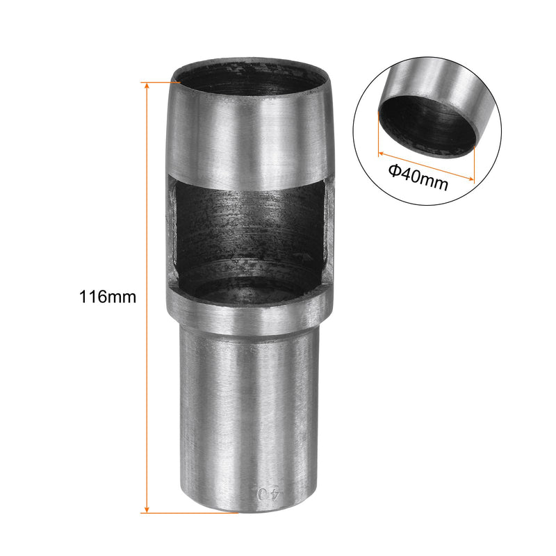 HARFINGTON Hollow Punch for Leather 40mm Round Hole Punch Tool for Belt Puncher Carbon Steel Single Punch for Watch Belts Cut Leather Craft Rubber Paper Fabric Plastic Soft Material