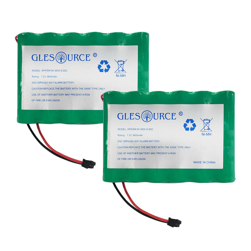 XUNTU Upgraded 6PH-H-4/3A3600-S-D22 7.2V Battery Compatible with DSC IMPASSA 9057, Adt Alarm, SCW9055 SCW9057 SCW9057G-433 BH7236-SS Home Security System Alarm Control Panel (1 Pack) 1 PCS 7.2V 3600mAh battery