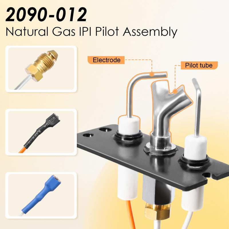 2090-012 Natural Gas IPI Pilot Assembly Kits for Heat N Glo, Heatilator, Quadrafire, Majestic, Outdoor Lifestyle Fireplaces, Pilot Assembly Replacement Parts 2090-012 Natural Gas