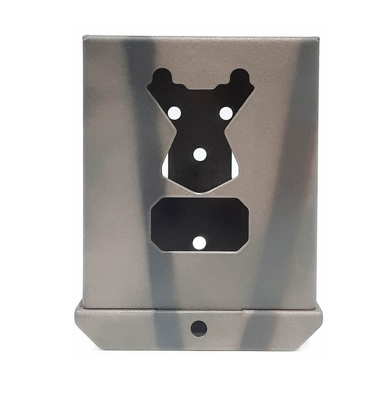 Theft-Deterrent Powder-Coated Steel Security Box Compatible with Spypoint Flex Trail Cameras (61090) Gray 1 Count (Pack of 1)