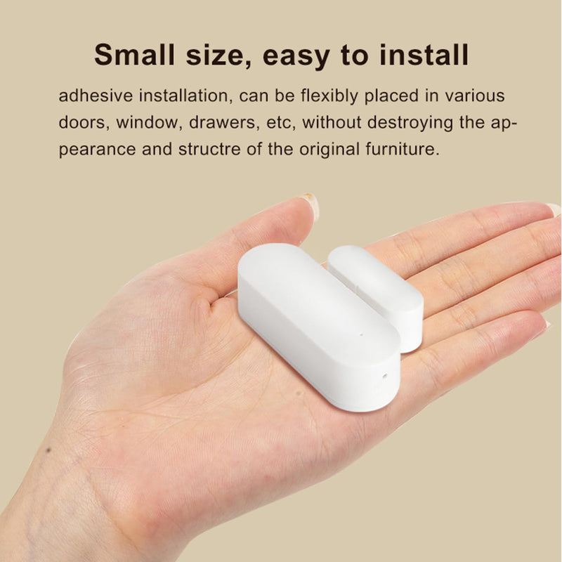 WiFi Smart Door Sensor: Door Open Contact Sensor for Home Security, Wireless Window Sensor, Secure Your Home with Instant Alerts & Smart Automation, Alexa & Google Assistant Compatible (4-Pack) 4-Pack