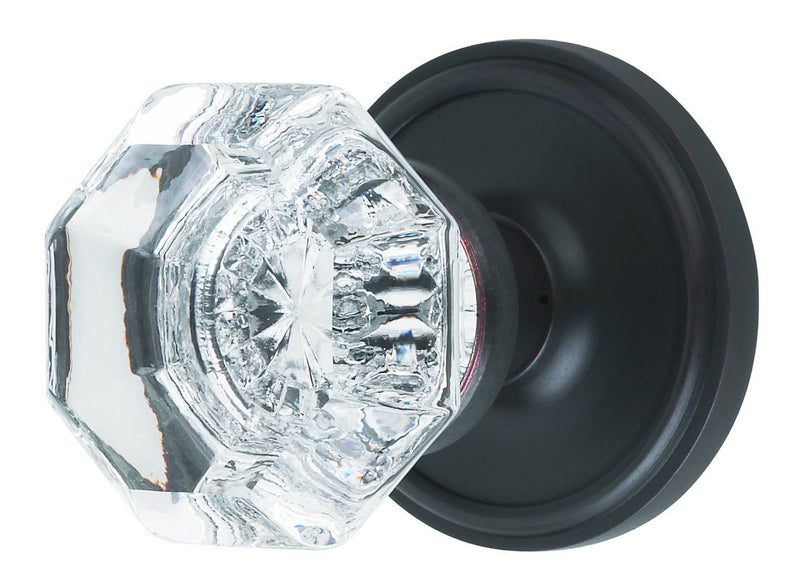 Nostalgic Warehouse Classic Round Rosette with Waldorf Crystal Door Knob