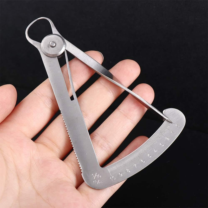 Stainless Steel Inside Calipers Gauge Measuring Caliper Dental Orthodontic Gauge, Measuring Gauge Caliper 0-10mm, Dental Gauge Caliper Dentist Lab Measuring Instruments Tool