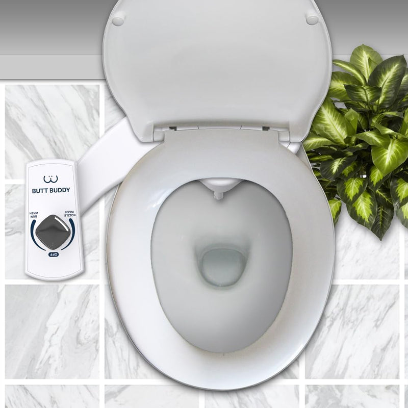 Bidet Toilet Attachment – A Non-Electric Self Cleaning Fresh Water Sprayer with Adjustable Water Pressure Nozzle & Easy Home Installation (Self Nozzle Cleaning | Gentle Wash)