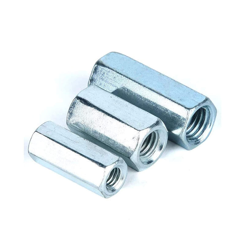 M10 X 1.5 x 32mm Long Rod Metric Hex Coupling Nut, Zinc Plated 5 Pcs M10 X 1.5 x 32mm