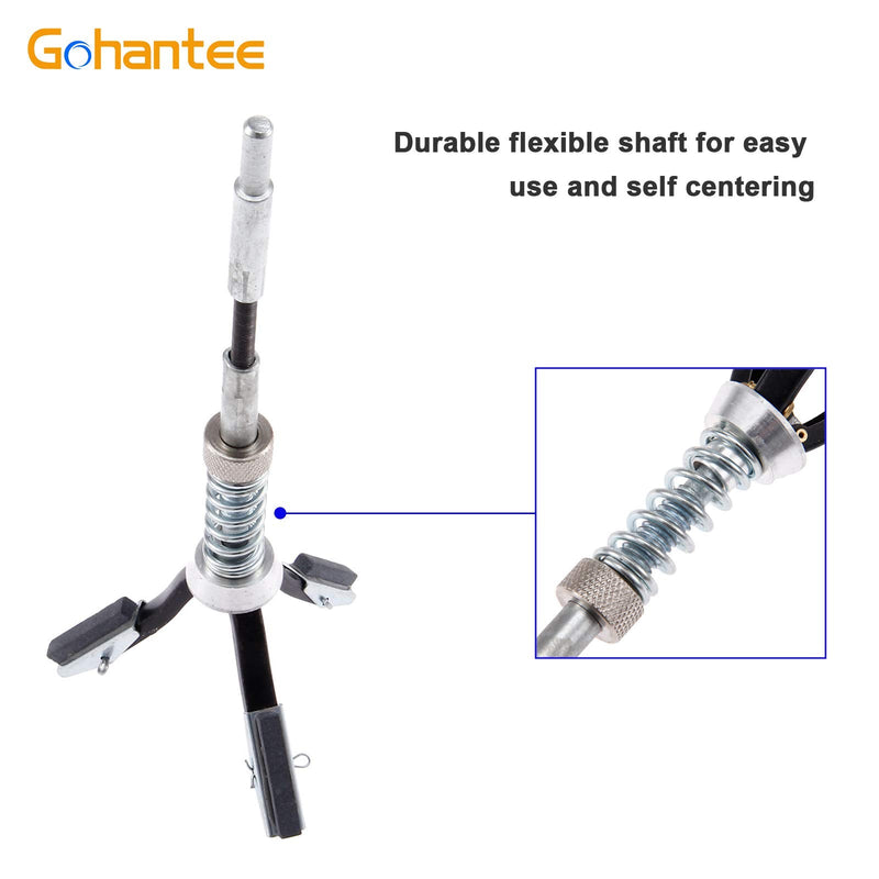 Engine Cylinder Hone Adjustable Deglazer 3/4" to 2-1/2" Diameter with 3-Piece 1-1/8" Long Stones 220 Grit