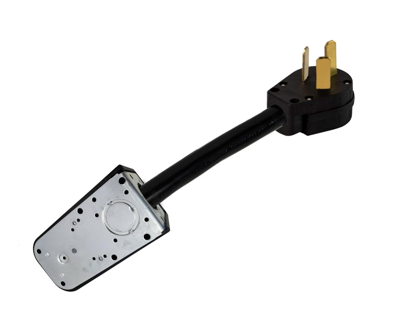 10-50P Male 3-PIN Plug to 14-50R 4-PIN Female Receptacle Stove Range Oven Power Cord Adapter 250V NEMA FX355