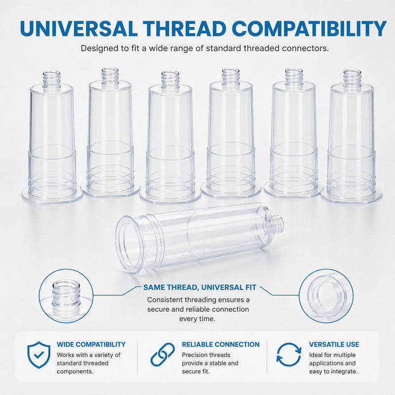 Disposable Transparent Needle Holder for Medical Training – PP Material, Single-Use Simulation Needle Holder, Ideal for Nursing & Student Practice - 100 Pcs