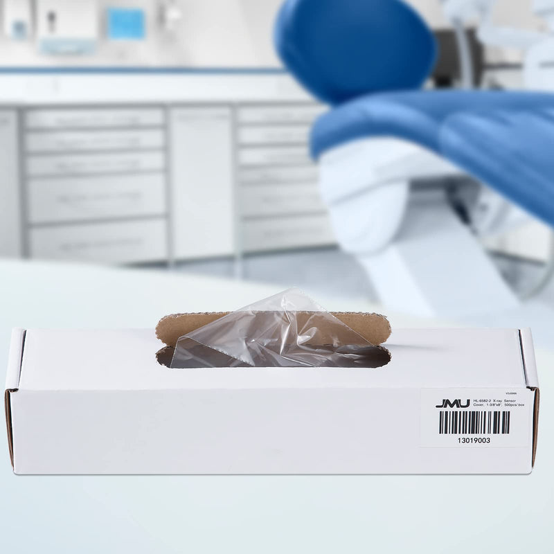 JMU 500pcs Dental Digital X-Ray Sensor Protective Covers #2, 8" x 1-5/8" X-ray Sensor Sleeves 8" x 1 5/8"