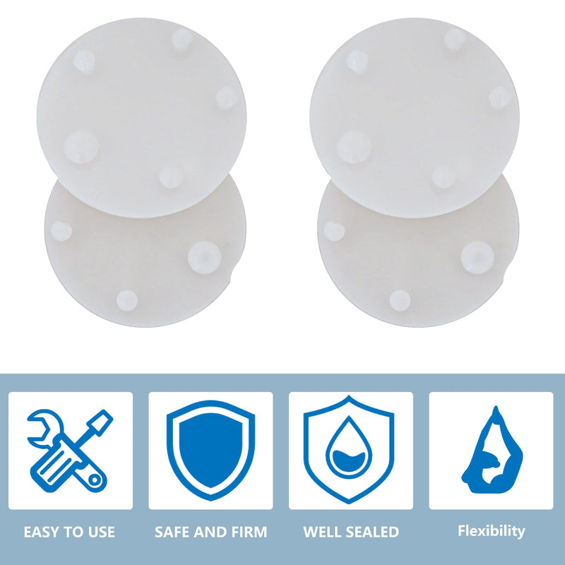 Upgraded Homesweet Replacement for Vormax Toilet Tank Silicone Flapper Seal Gasket 3'' - Fit for American Standard 7381424-100.0070A (4 Pack)