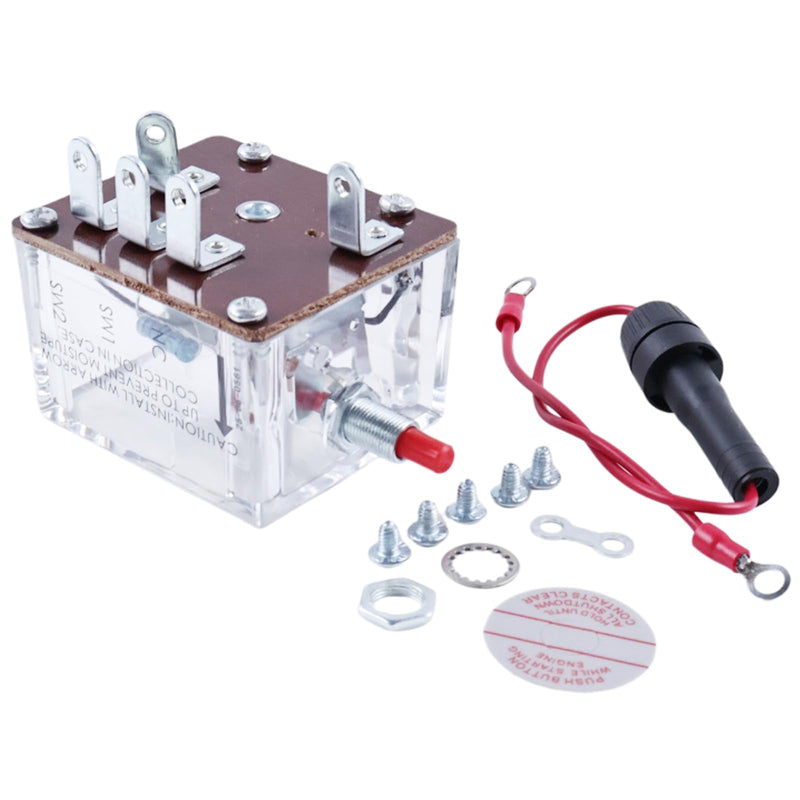 12V Magnetic Switch 25700287 518PH-12 Compatible with Murphy Switchgage for Bandit Chipper Marine Diesel Engine Heavy Duty Diesel Generator Engines and Distributor Ignition