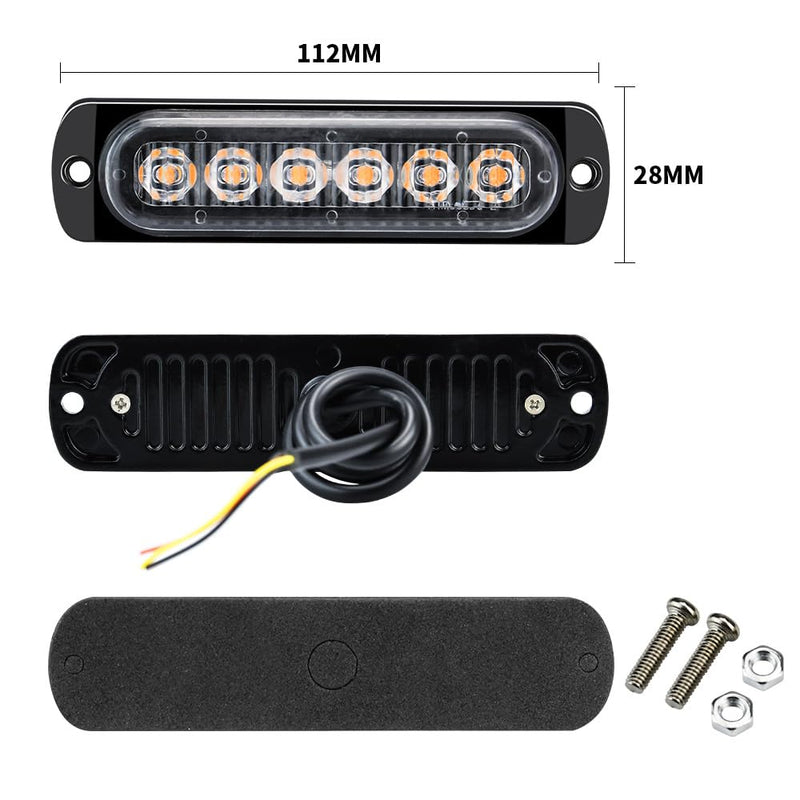 Encell LED Trailer Truck Side Marker Light 10PCS 18W Indicator Light for Truck Camper Marine Boat Stern Yacht Kayak