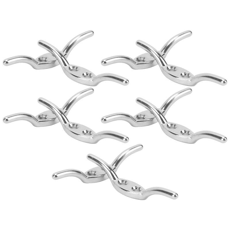 VGEBY Rope Cleat, Stainless Steel Durable 2 Inch Boat Cleat with Mounting Screw for Boaters Sailors Homeowners Flagpole Marine Use