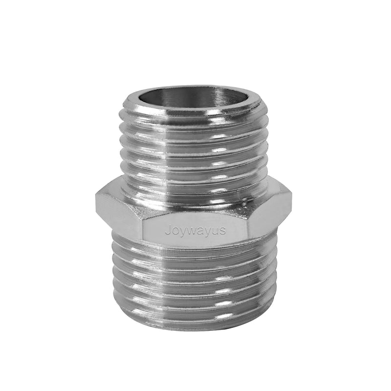 Joywayus Toilet Fill Valve Pipe Adapter 7/8" Male to 1/2" Male Bidet Hose Nickel Plated Brass Pipe Fitting Faucet Adapter Connector