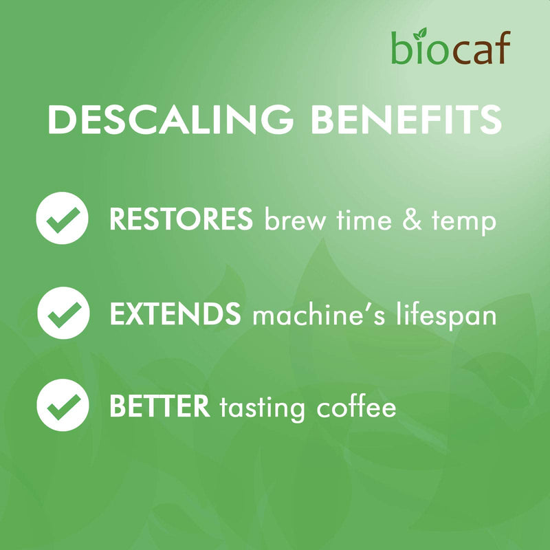Urnex Full Circle Espresso Machine - 2 Single Use Packets - Descaling Powder Safe On Keurig Delonghi Nespresso Ninja Hamilton Beach Mr Coffee Braun