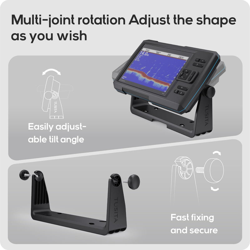 TUSITA Tilt Mount and Knobs Compatible with Garmin Striker Vivid 9sv, 010-12439-03