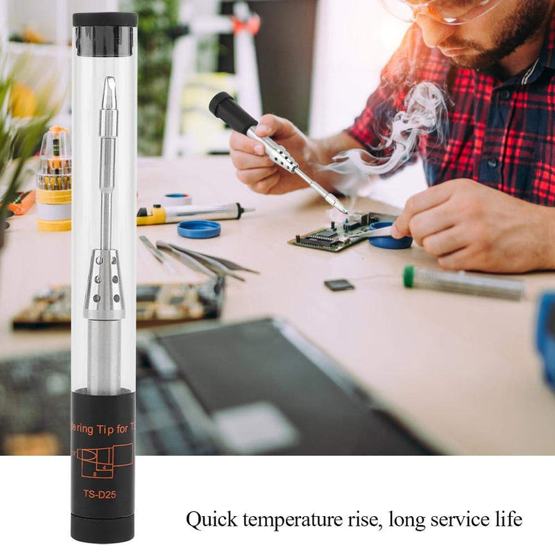 TS-D25/B02 Soldering Iron Tips, Fast Heating Portable Electric Soldering Iron Tip Replacement for TS80 Digital Soldering Iron(TS-D25) TS-D25