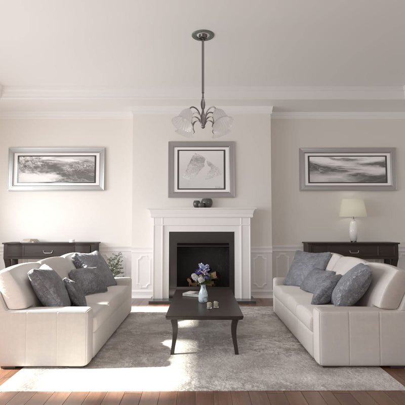 Ekena Millwork CM13BLCBC Ceiling Medallion, Cloud Burst Crackle Hand-Painted Cloud Burst Crackle