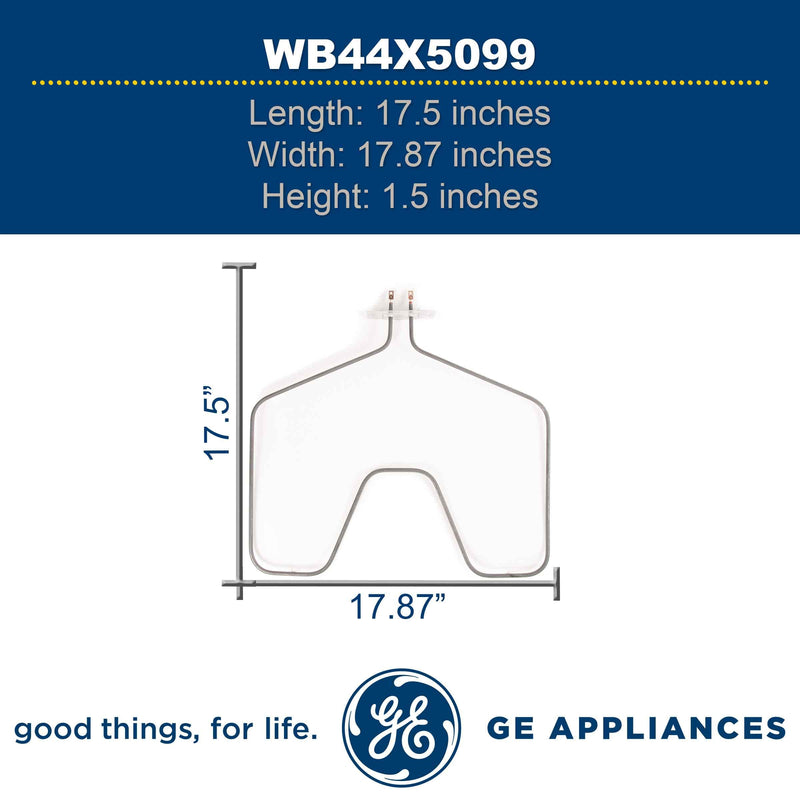 GE WB44X5099 Genuine OEM Lower Bake Element 236V for GE Electric Ovens