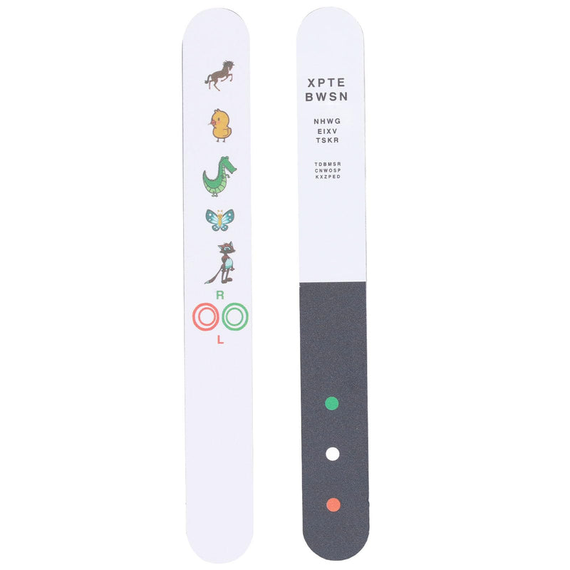 Dioche Children Vision Optometry Test Card, Coating Thicken, Clear Cartoon Pattern Optometry Test Stick for Eye Hospital, Clear Markings, Portable Design