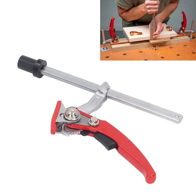 Bench Dog Clamp ,Alloy Steel 20mm Base Self Alignment Hold n Clamp Ratchet Mechanism for Woodwork