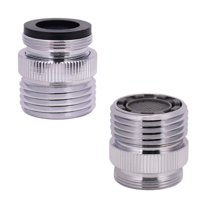 XINTONG - Faucet Adapter with Aerator, Faucet To Garden Hose Adapter, Kitchen and Bathroom Faucet Adapter to Garden Hose, Hose Attachment to Sink with 3/4" GHT Thread, Brass Chrome