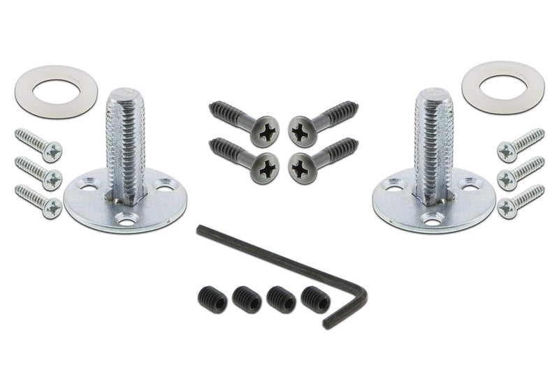 Nostalgic Warehouse Craftsman Plate with Keyhole Black Porcelain Knob, Double Dummy, Antique Pewter
