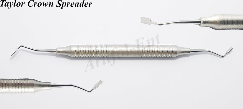 Dental Crown Spreader Double End Restorative Tools Nash Taylor Crown Spreader Stainless Steel Ergonomic Hollow Handle 3 Pcs # CRSPR