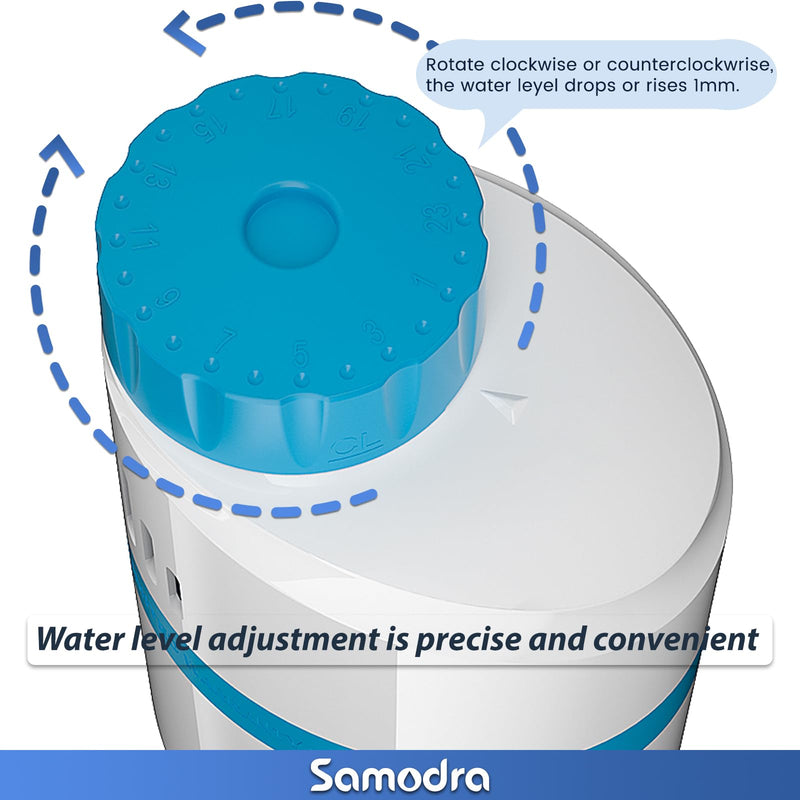 Upgrade Your Toilet with SAMODRA Silent Toilet Fill Valve, Water-Saving Flush Valve Replacement Kit - Installs in Minutes! White 1 Pack