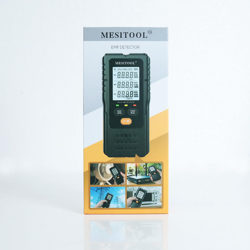 EMF Meter Digital Electromagnetic Field Radiation Detector Hand-held LCD 3 in 1 EMF Detector for EF/MF/RF,5G,WiFi for Home, Office and Outdoors (630W) 630W