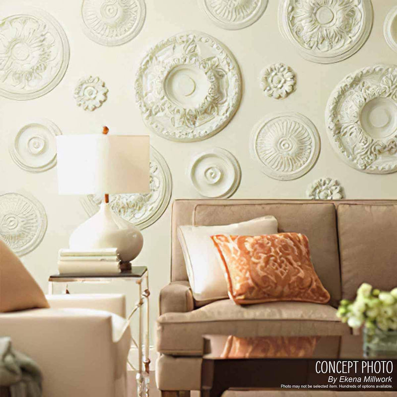 Ekena Millwork CM20BXRUS Biddix Ceiling Medallion, Rust Rust (Metallic Series)