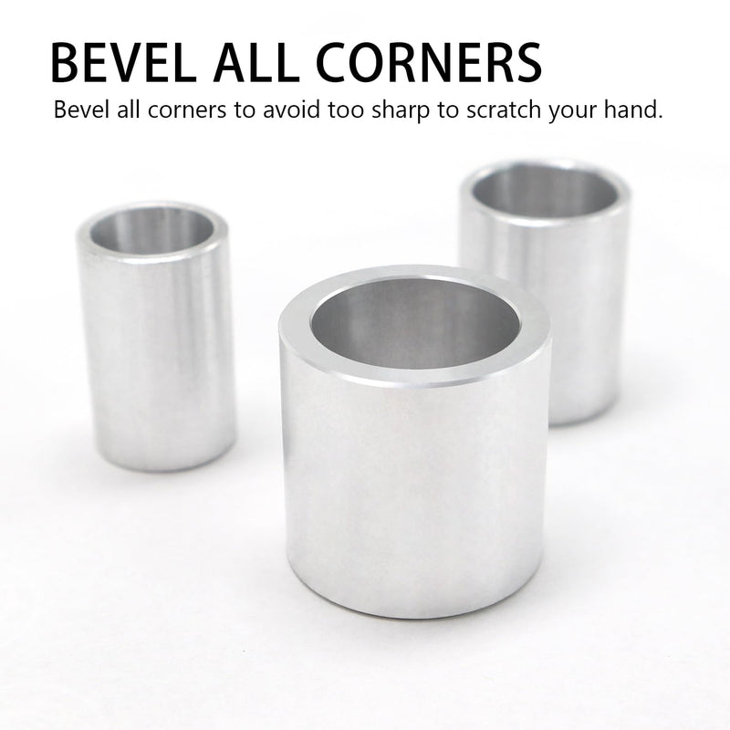 SCOTTCHEN 1-Inch Thick Aluminum Reducing Bushing Arbor Adapters, ID 1/2" OD 5/8" | ID 5/8" OD 3/4" | ID 3/4" OD 1" | ID 1" OD 1-1/4", For Bench Grinding Wheel Sanding Wheel- S/4
