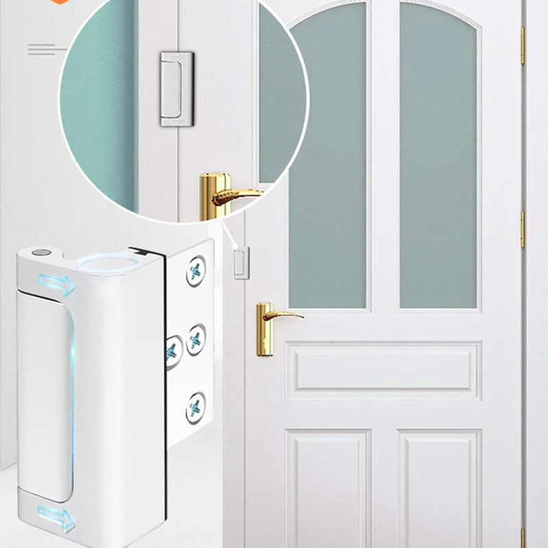 2pcs Home Security Door Lock, Withstand 800 lbs Aluminium Alloy Door Reinforcement Lock, Hotel Door Buckle for Apartment Dormitory