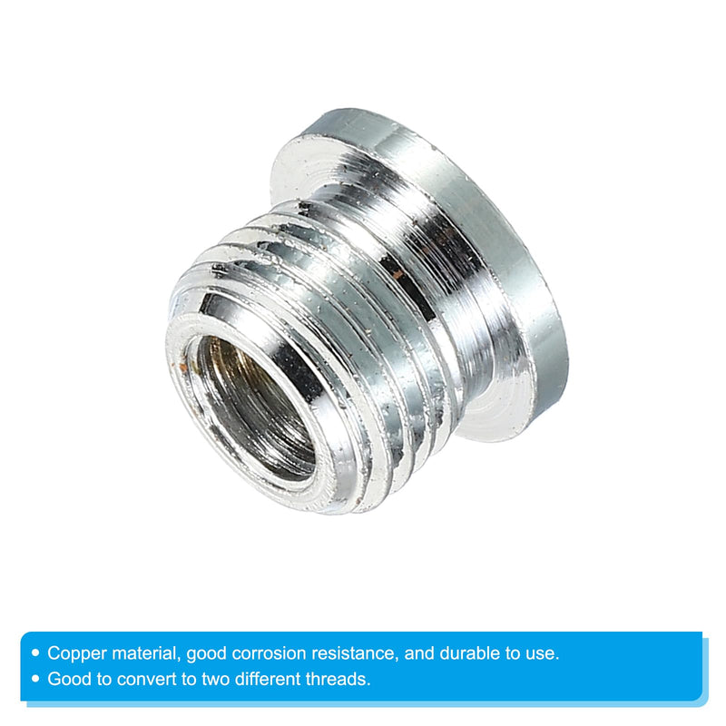 PATIKIL Gooseneck Tube Connection Thread, 3 Pack M10 Male to M6 Fine Thread Female Conversion Nut Gooseneck Hose Adapter for Microphone Gooseneck Hose Adapter