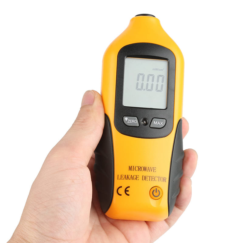 High Microwave Detector,HT-M2 Digital Handheld Microwave Leakage Detector LCD Display Radiation Meter Tester High Sensitivity to Radiation and Built in Alarm Function