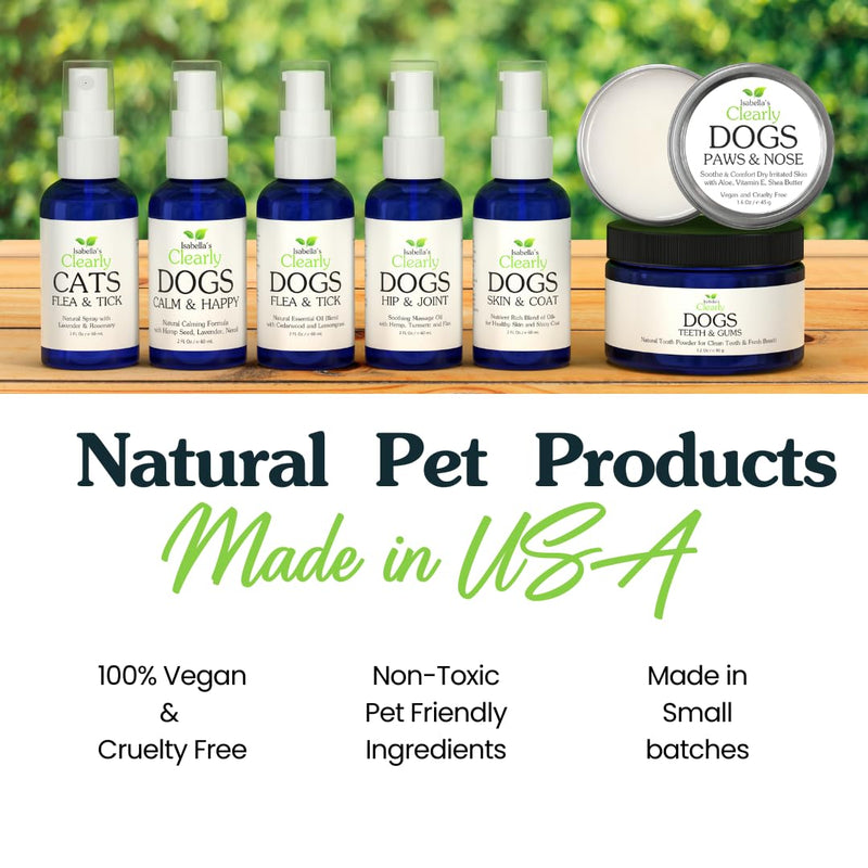 Natural CALM & HAPPY Oil for Dogs - Pet Safe Essential Oils with Lavender, Petitgrain and Neroli - Calming and Soothing for Stress, Anxiety, Hyperactivity | Natural Pet Product Made in USA