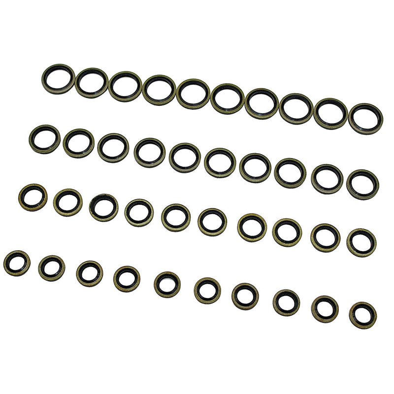 New 8mm,10mm,12mm,14 mm Qty 10 Each Banjo Bolt Fuel Sealing Washers for Dodge Ram Cummins 2500 3500 5.9L 5.9 6.7L 6.7 12V 24V 3918192, 3963988, 3963983, 3918188, 4934278