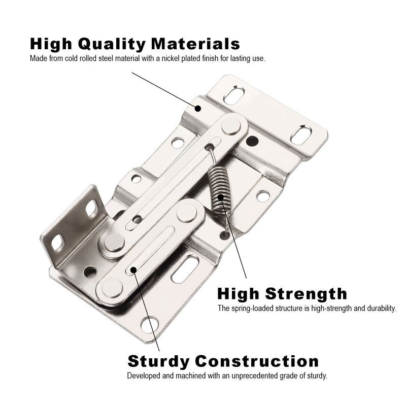 Furniware 1Pair Tip Out Tray Hinges, Standard Sink Hinges for Sink-Front Drawer, Steel 1 Pair(2 pack)