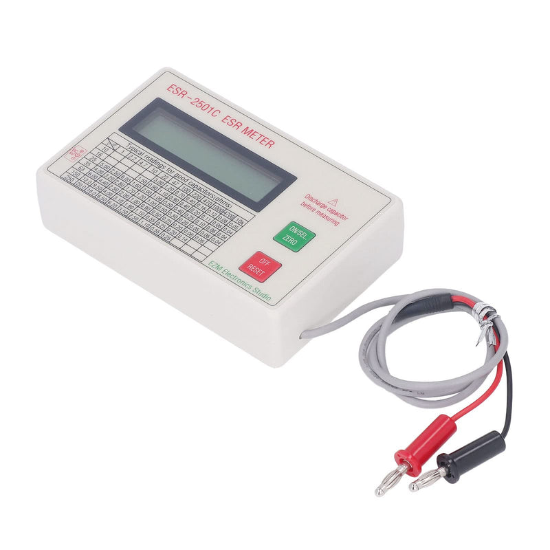 Capacitor Tester, High Accuracy Capacitance Meter LCD Display Meter with Smart Shutdown Function, Lightweight Handheld Capacitance Tester