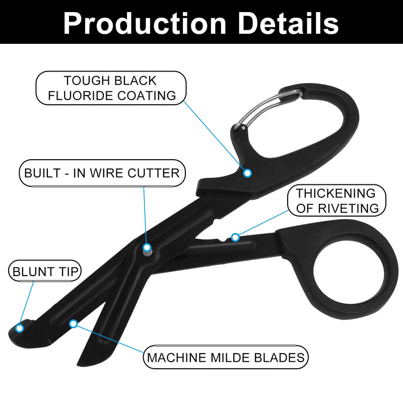 2 Pack Trauma Shears, 5.9 Inch Stainless Steel Medical Scissors Bandage Nursing Scissors for EMT Workers Nurses Doctors